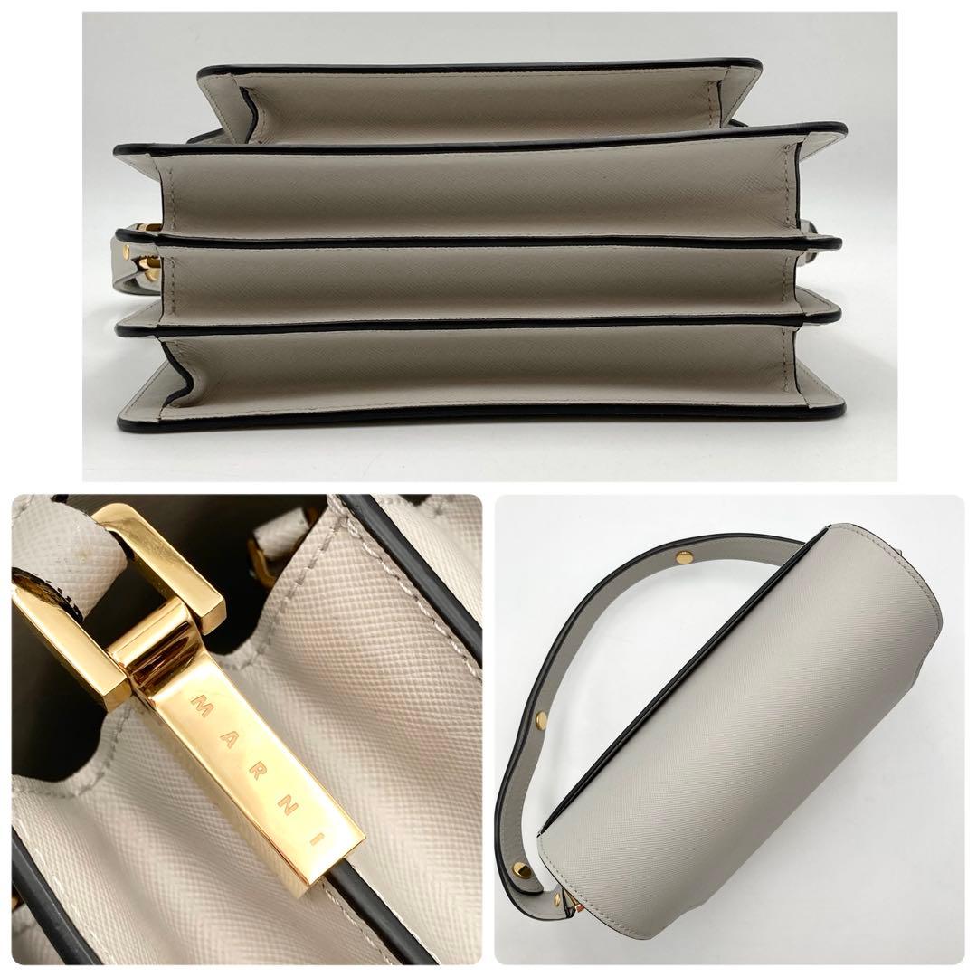 supli_white✨ MARNI トランク ショルダーバッグ グレー