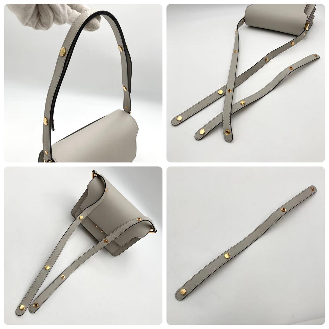supli_white✨ MARNI トランク ショルダーバッグ グレー