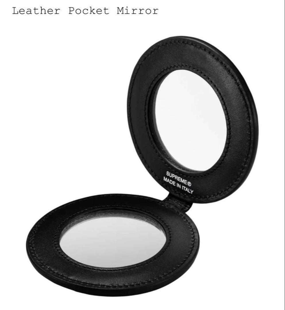 Supreme Leather Pocket Mirror Black 最安値