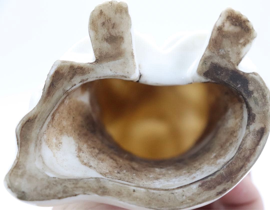 中国　徳化窯白磁　達磨　送料込み0927