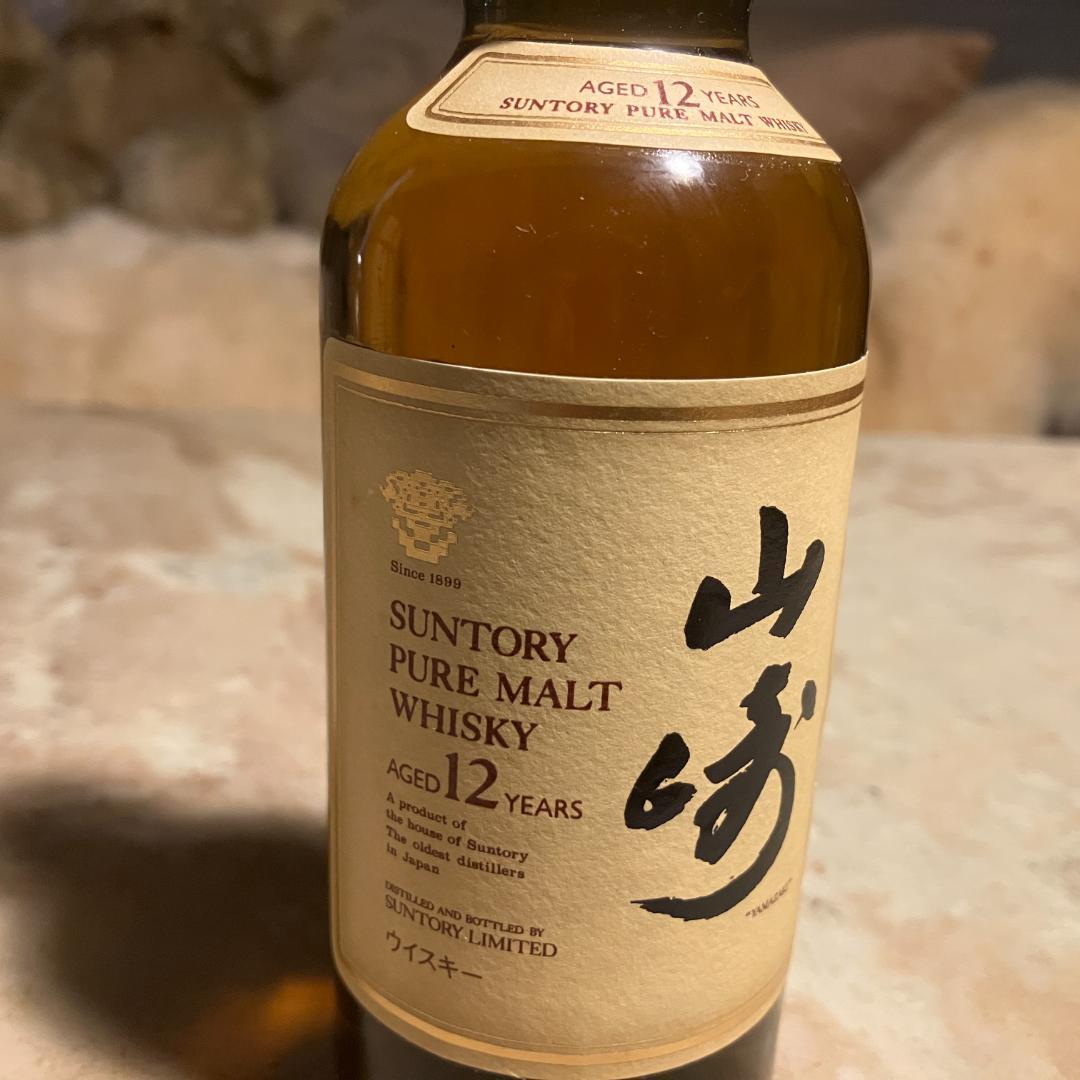 サントリー 山崎 12年 ピュアモルトウイスキー 希少美品ミニボトル180ml