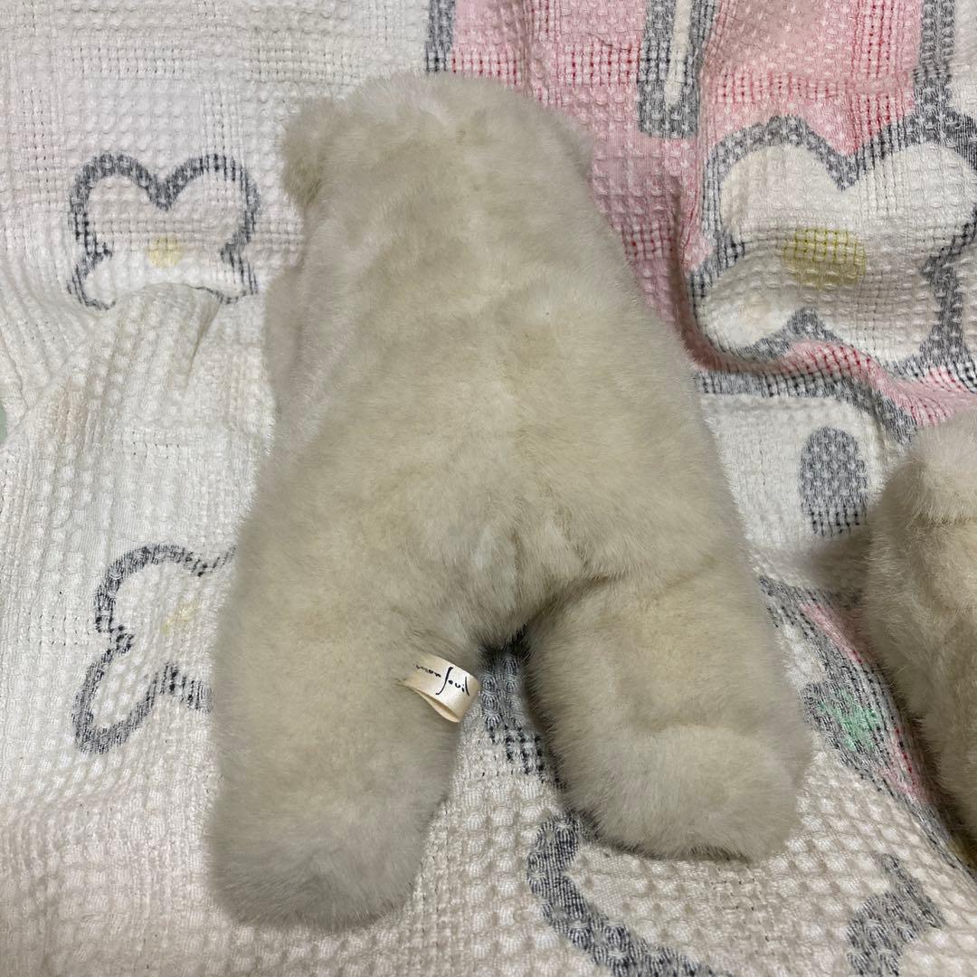 モンスイユ　シロクマ　寝そべりポーズ　2コセット　中古品　バラ売り不可