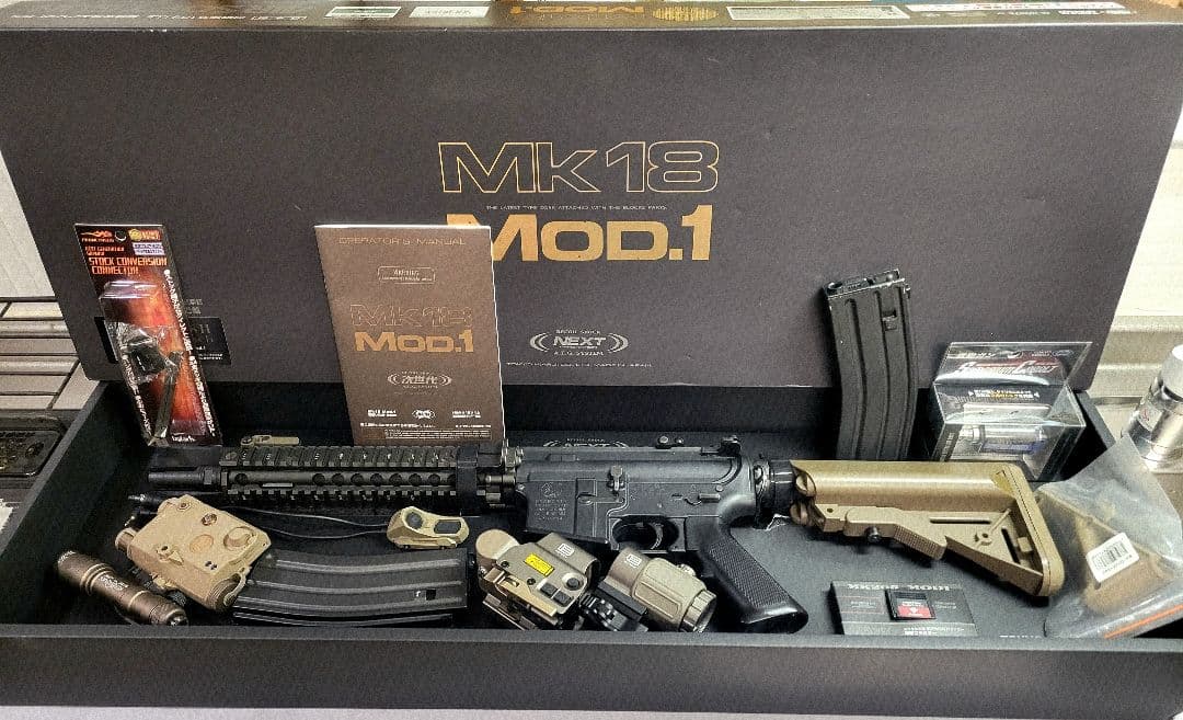 サマコバ換装】東京マルイ 次世代電動ガン MK18 MOD.1 光学機器セット