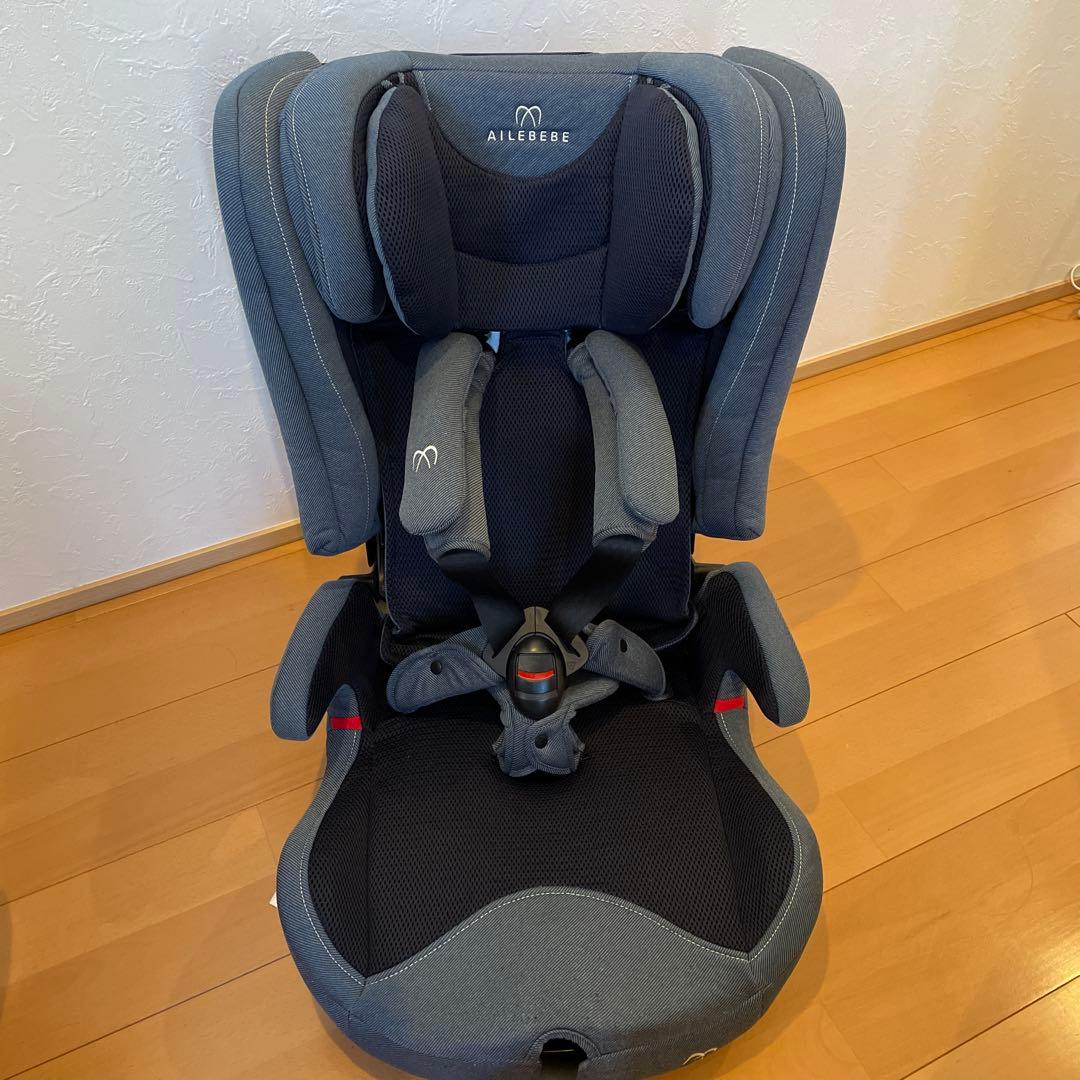 エールべべジュニアシートパパット2 デニムブルー新品