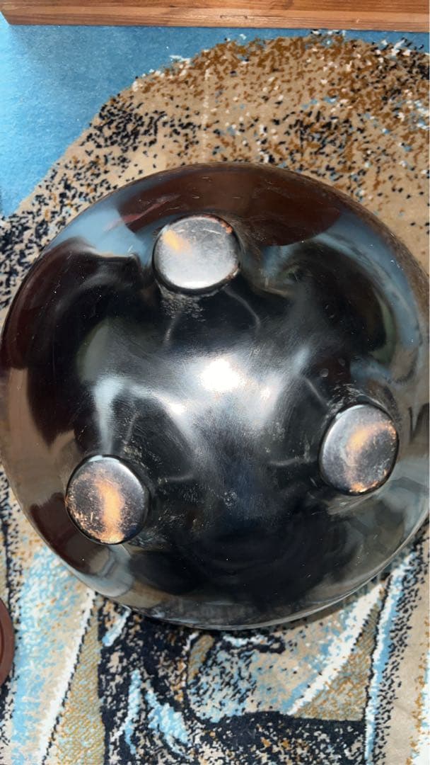 唐銅朝鮮風炉真形釜添 和田美之助 造 共箱 茶器