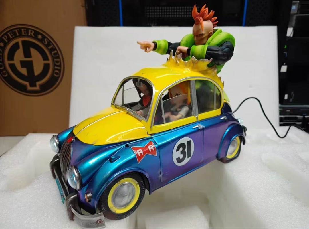 ドラゴンボール 人造人間18号17号 ガレキ ガレージキット スタチュー X③