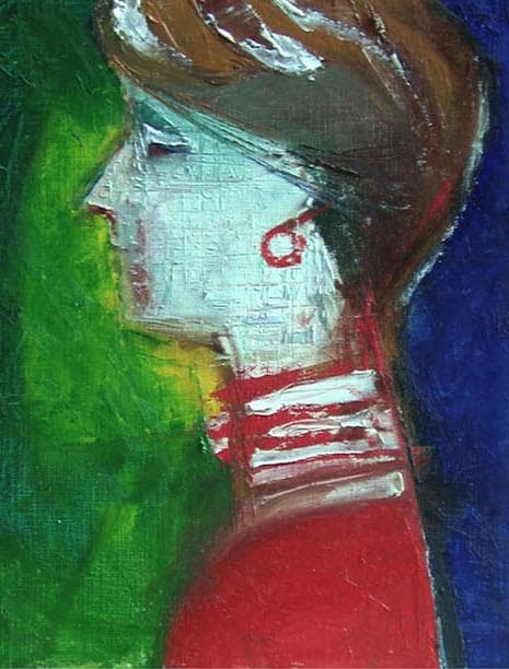 油絵 菅家令子 絵 絵画 インテリア 額付(銀) F4-070502 人物 女性