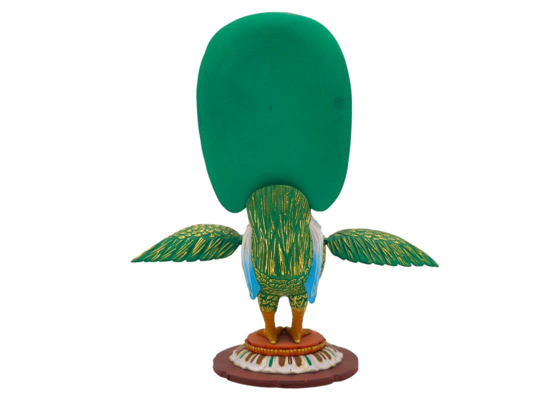 孔雀明王 極彩色 彩色仏像 2.0サイズ 約23.5cm