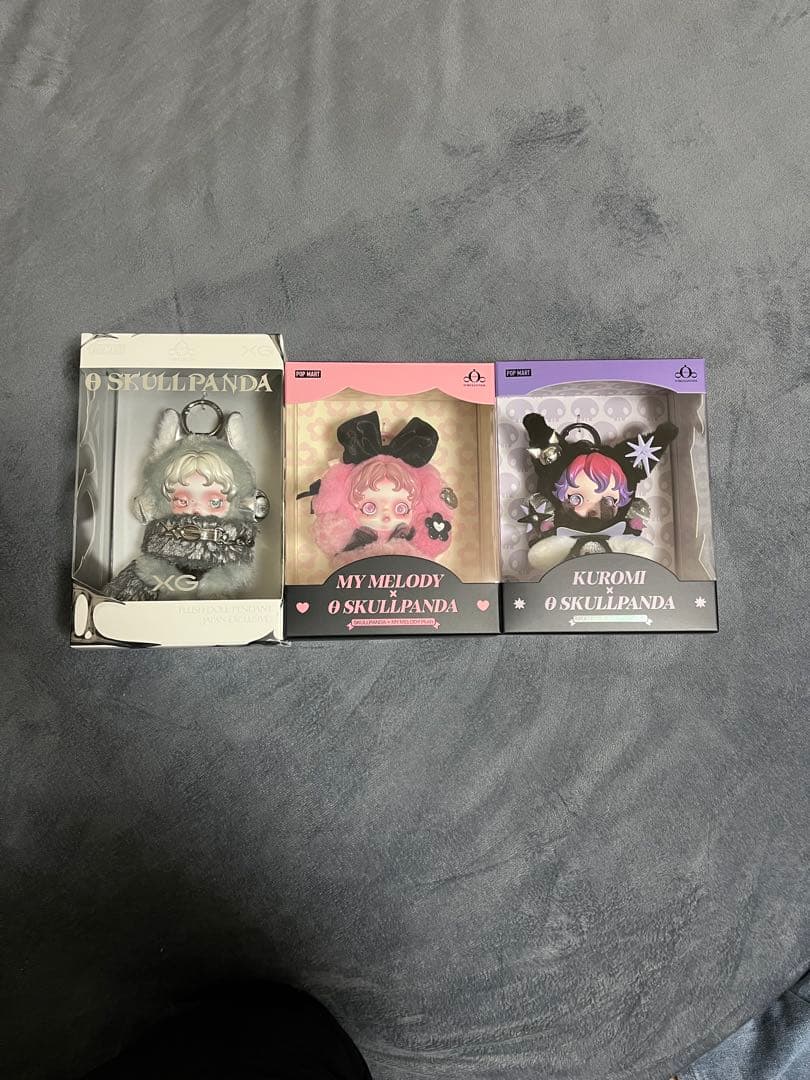 XG ＆Melody & Kuromi ぬいぐるみ3セットskull panda