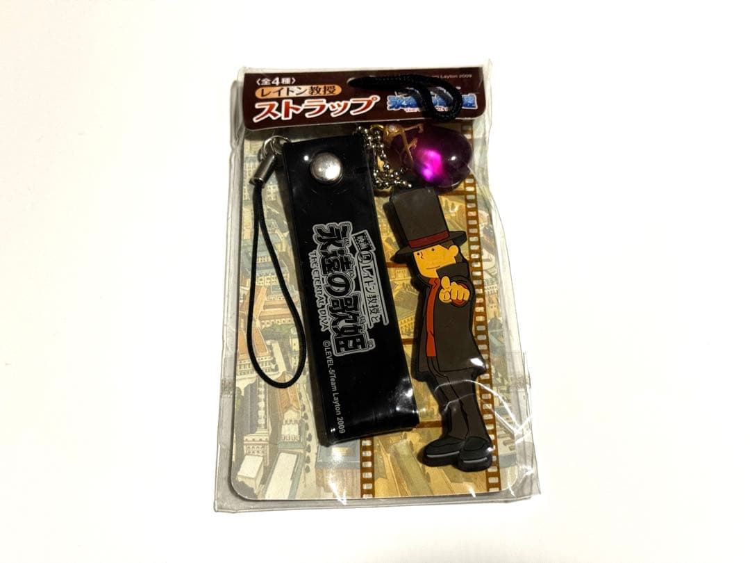 レイトン教授と永遠の歌姫 ストラップ 3種（ルーク、レイトン教授、ジェニス）