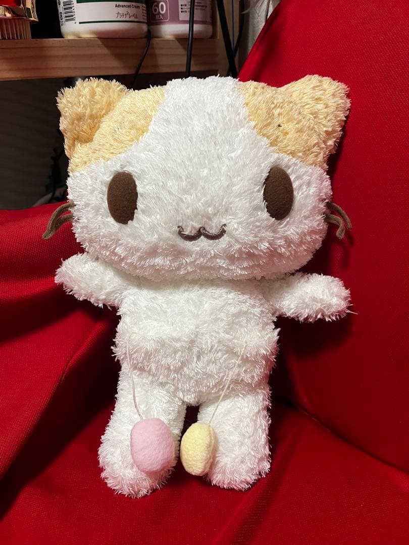 【超希少】サンリオ マシュマロみたいなふわふわにゃんこ 初期ぬいぐるみ 可動式