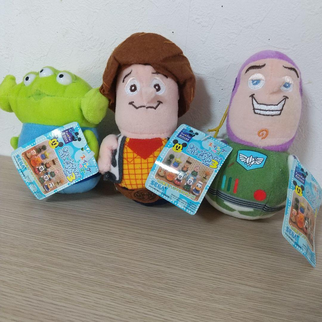 新品　SEGA　キュートサイズ　ぬいぐるみ　スイング　トイストーリー　セット プライズ】 映画『トイ・ストーリー』公開30周年を記念したぬいぐるみ