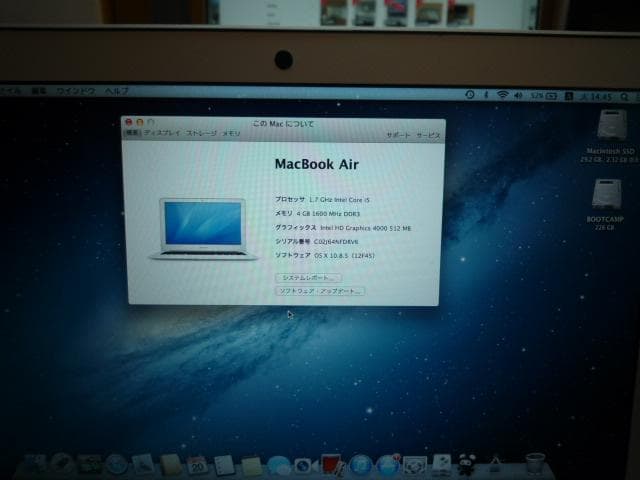 MacBook Air A1465(MD233J) SSD256G win7