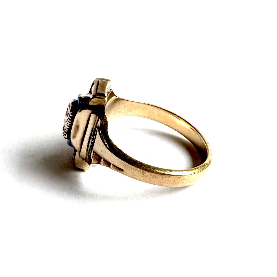 アクセサリー K10YG JOSTEN College Ring 1965 Vintage