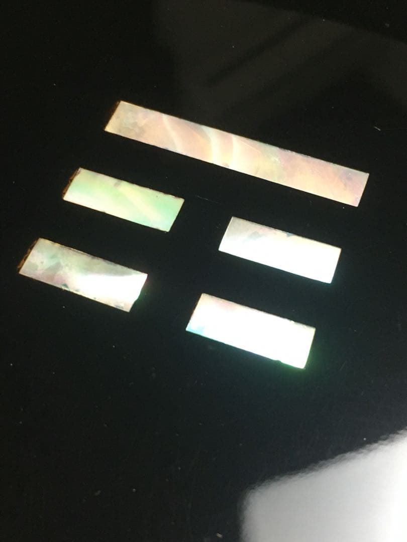 S226八卦盆 真塗 螺鈿 茶道具