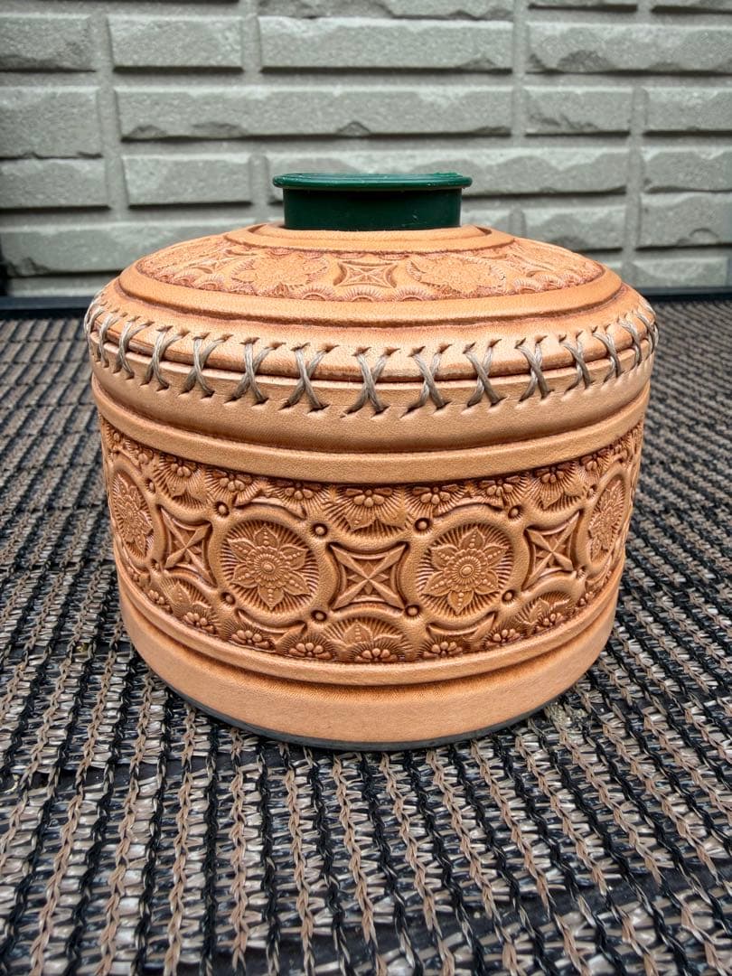 kumacraft『森林木杢』　OD缶230用レザーカバー