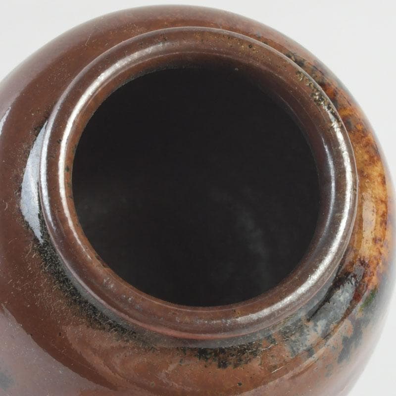 茶道具 瀬戸焼 茶入 銘「松かき」 仕覆付 松尾不染斎極め箱