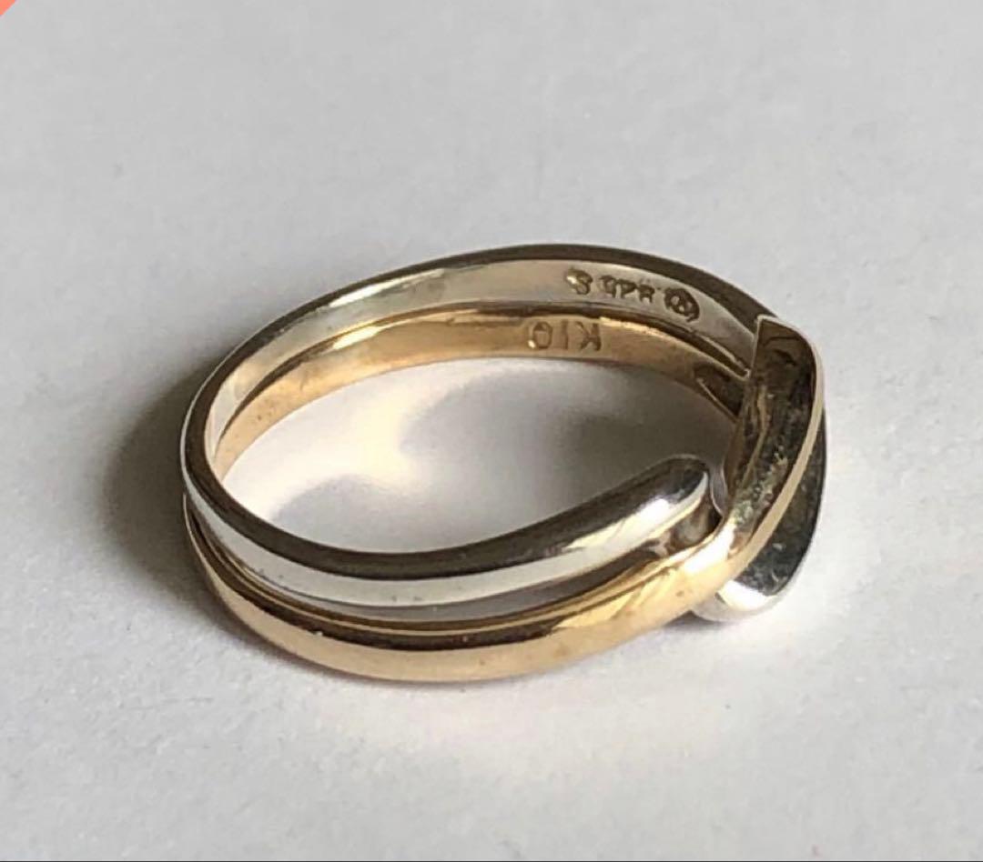 ヴァンドーム青山　スターリングシルバー925+10k パズルリング#5