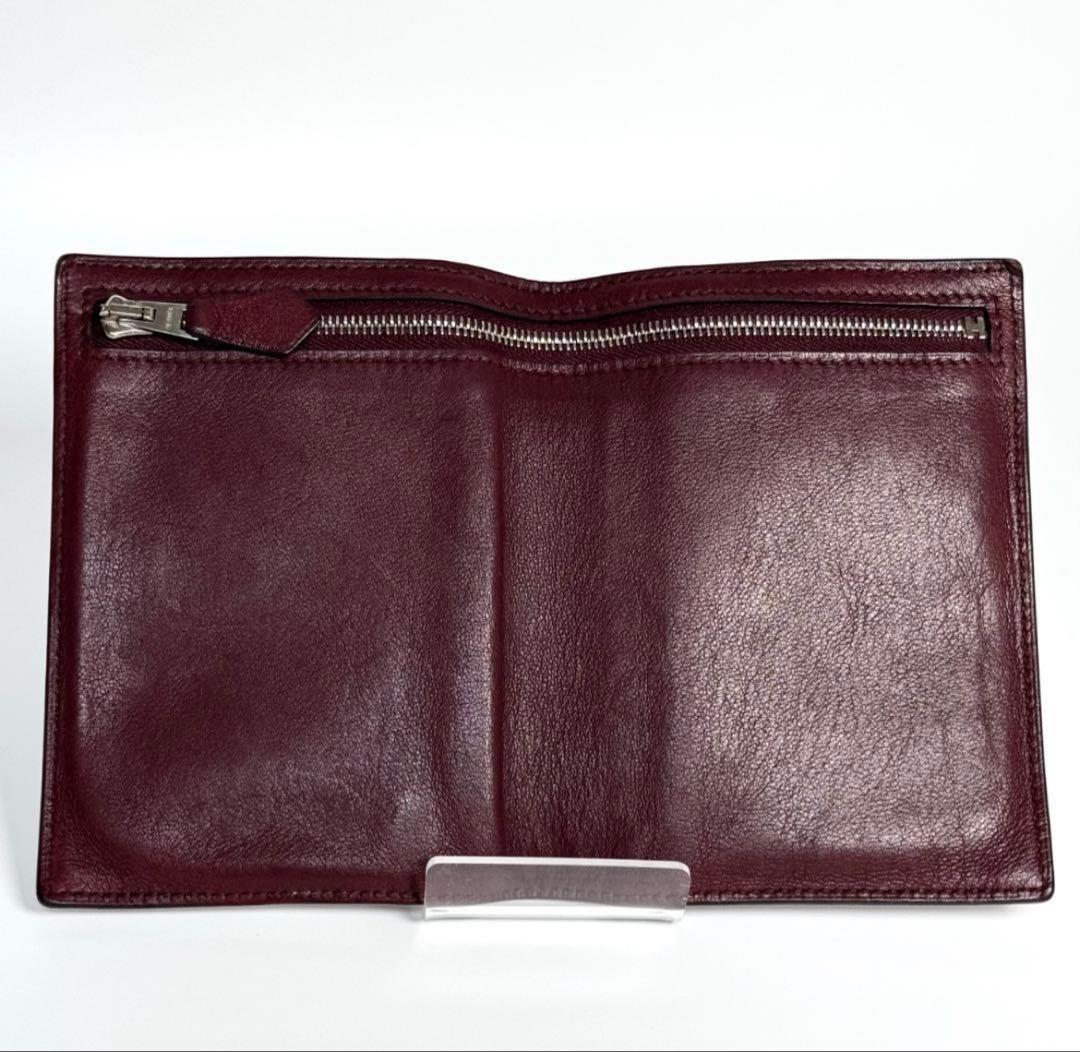 にゃ〜★ さま専用HERMESエルメス二つ折り財布 ボルドーレア品