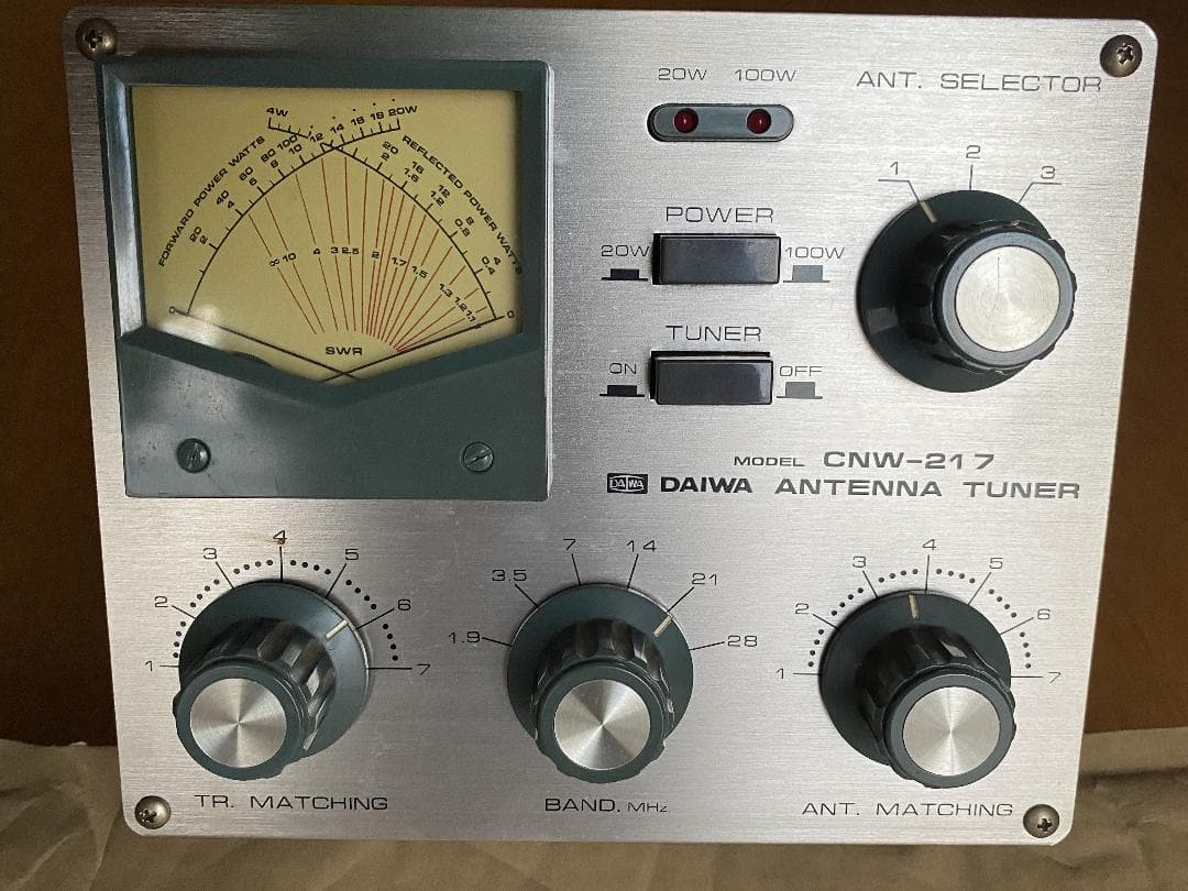 アンテナチューナー DAIWA CNW-217 取説付き｜DAIWA ANTENNA TUNER CNW