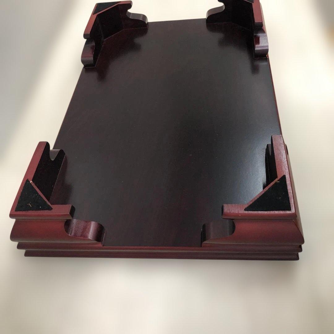 送料無料 高級花台 紫檀調 木製飾台 盆栽台 茶道具 華道具 250927 送料