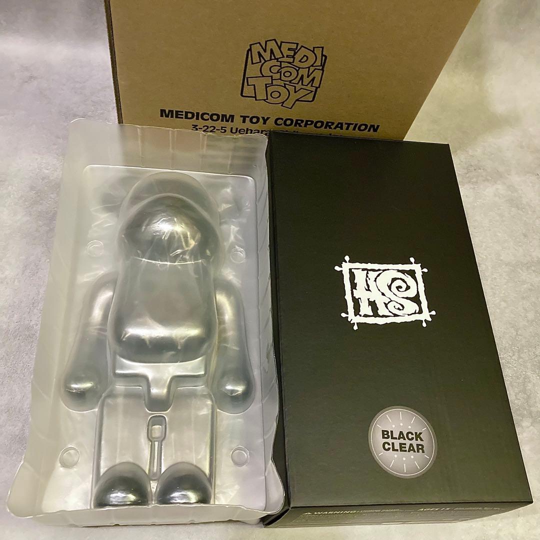 新品正規品 BE@RBRICK HxS 400% CLEAR BLACK - メルカリ