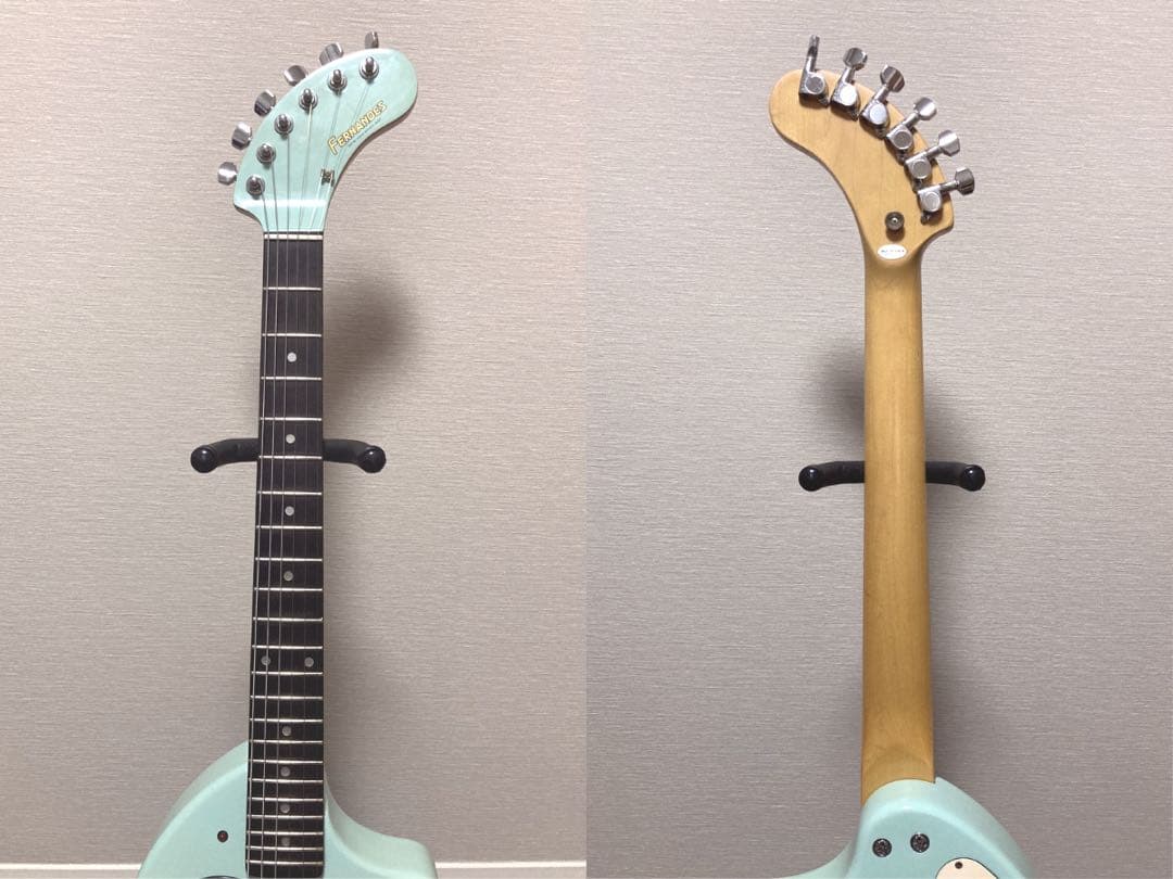 美品 FERNANDES ZO-3 ライトブルー 青 USBアダプター付き