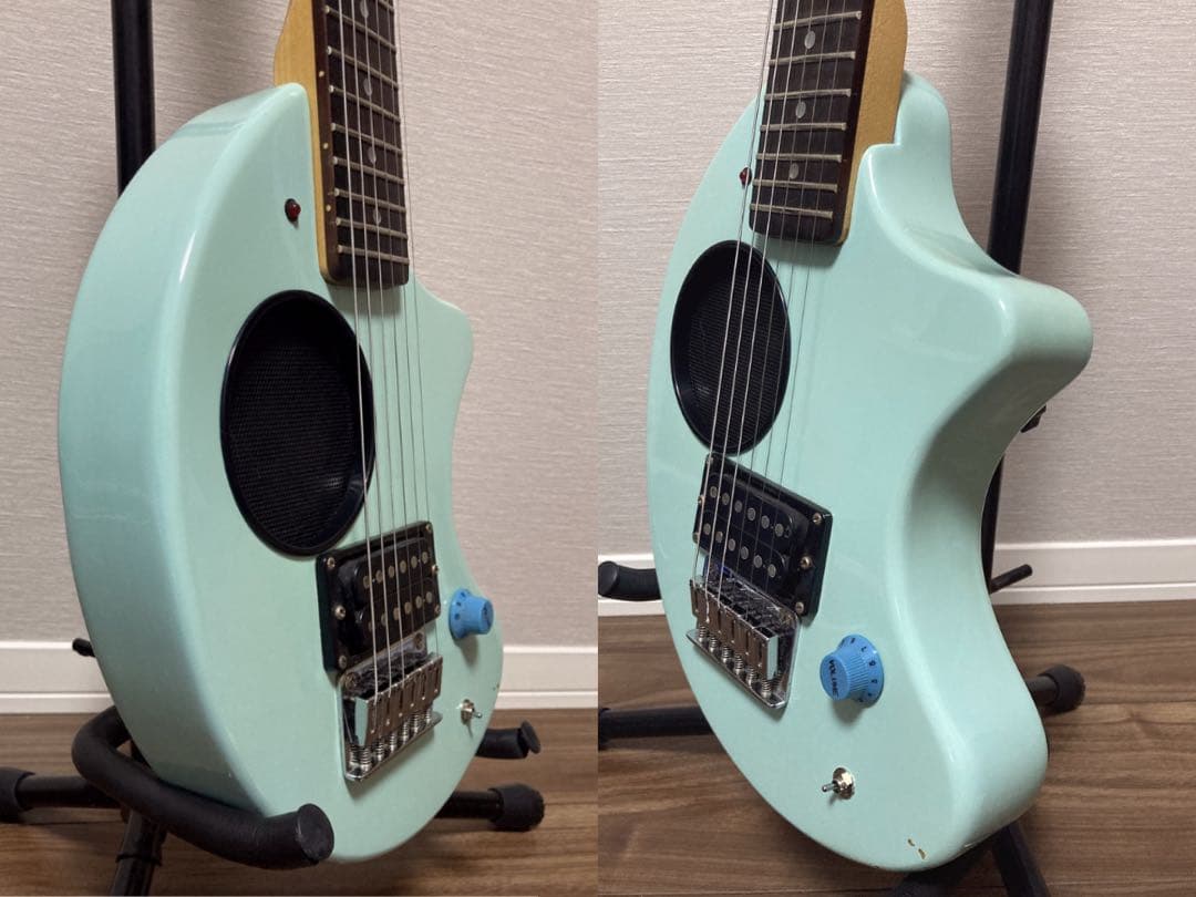 美品 FERNANDES ZO-3 ライトブルー 青 USBアダプター付き