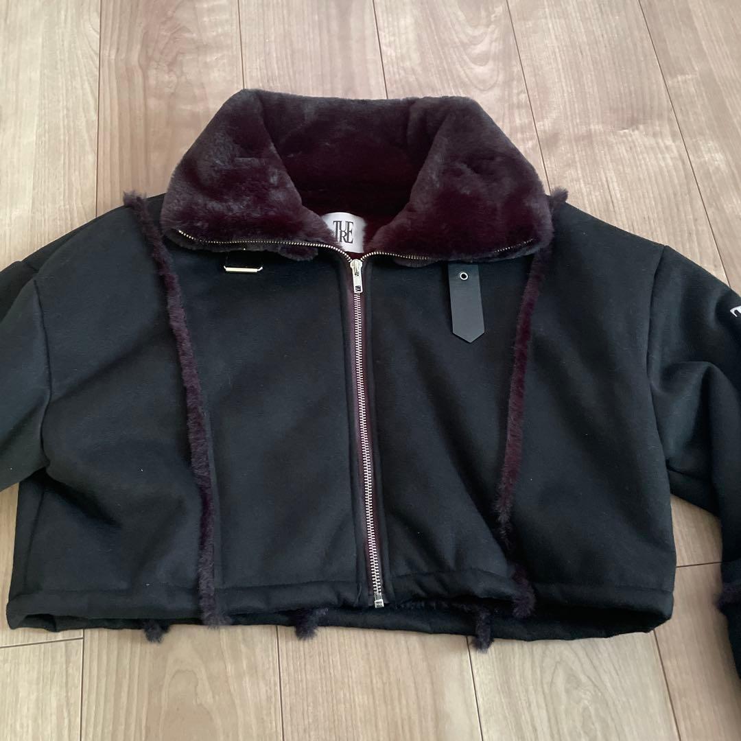 カリナ着用 ✨】 TRUE ムートンコートBLACK 定価32000