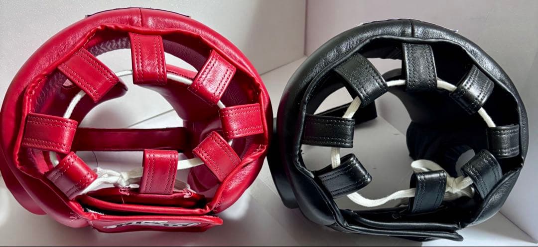 windy フェイスガード ヘッドギア Mサイズ 赤/黒セット