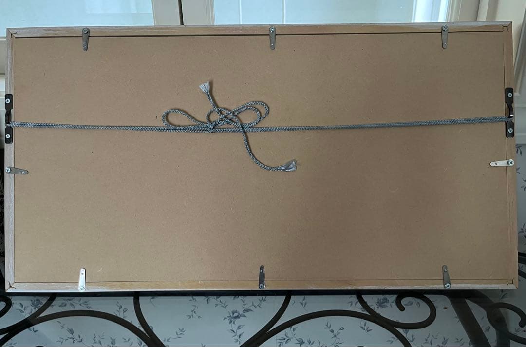 額入り　ポスター　ジニー・キム　紫系　未使用　インテリア