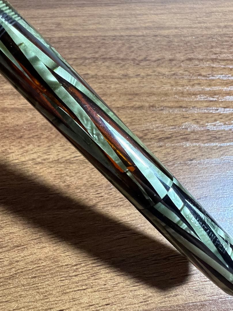 514 オーバーホール済み 万年筆 PLATINUMプラチナ ロング 18k PLATINUM