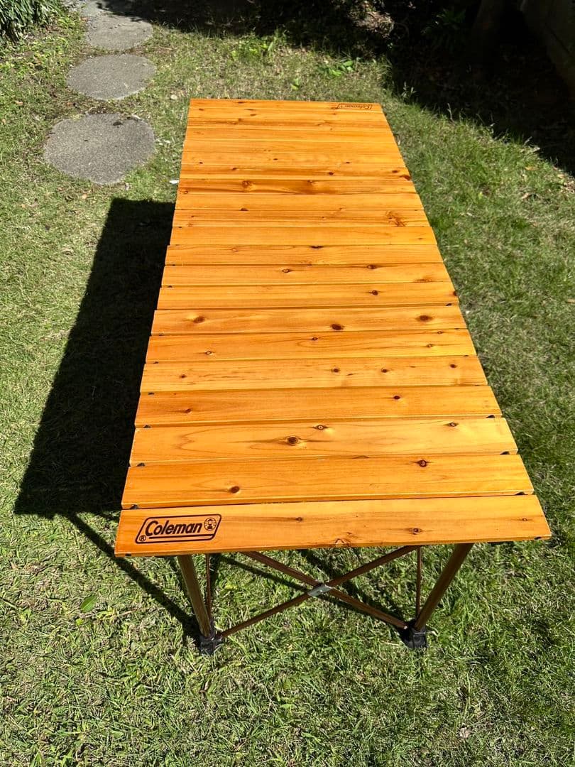 希少)Colemanナチュラルウッドカウンターテーブルクラシック