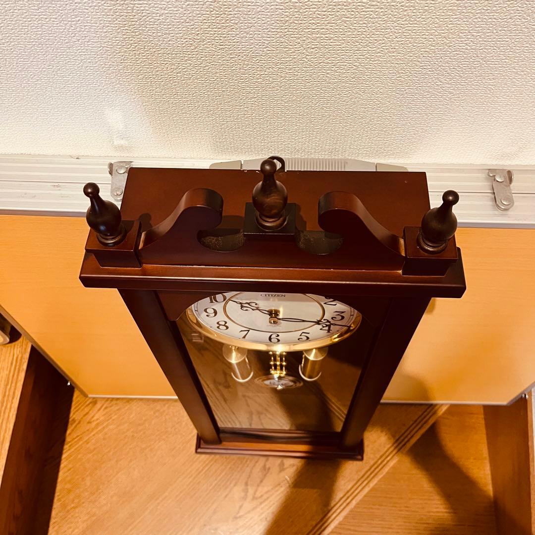 CITIZEN 振り子時計 ストロークN 報時付き 4MJ807-N06