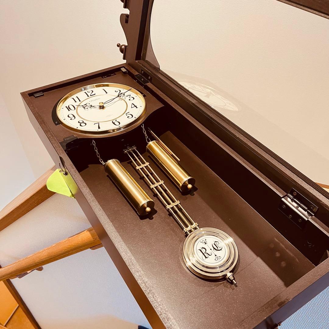 CITIZEN 振り子時計 ストロークN 報時付き 4MJ807-N06