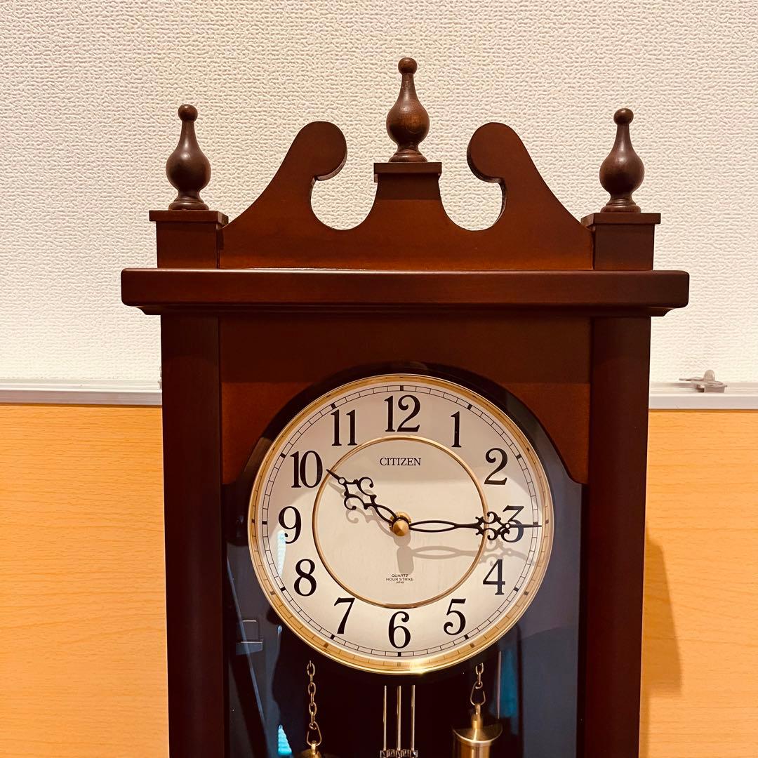 CITIZEN 振り子時計 ストロークN 報時付き 4MJ807-N06