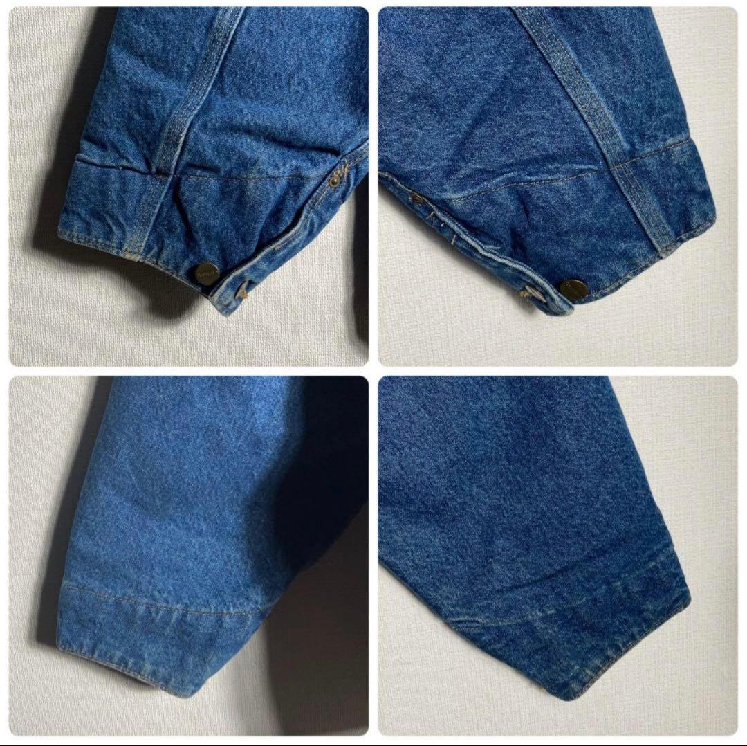 【USA製】Carhartt カバーオール デニムチョアコート 襟コーデュロイ