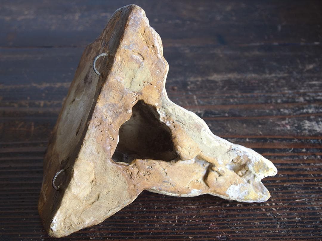 天使のコンソール 彫刻 ウォールシェルフ 家具部品 装飾 サルベージ