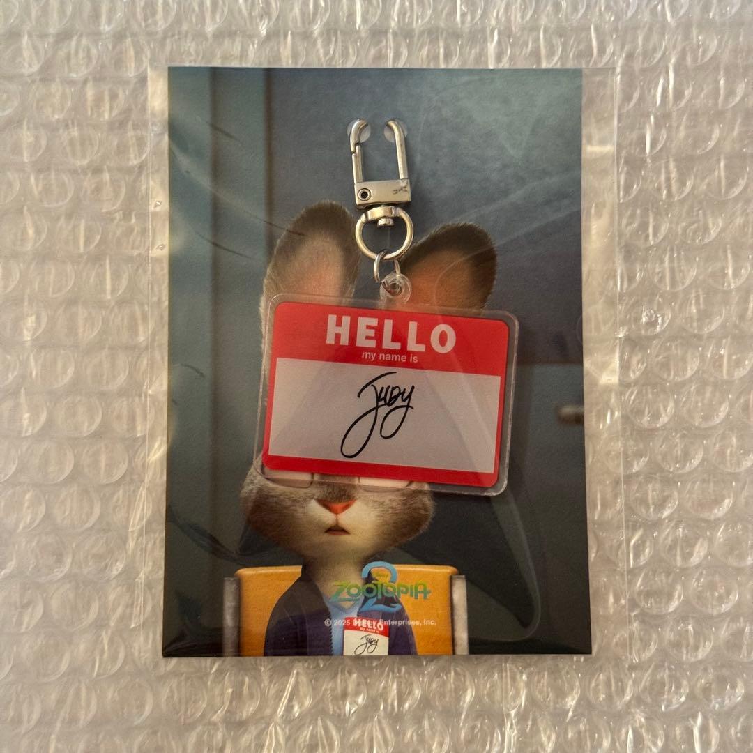 ズートピア2 映画 入場者特典 韓国限定 6週目 キーホルダー ジュディ