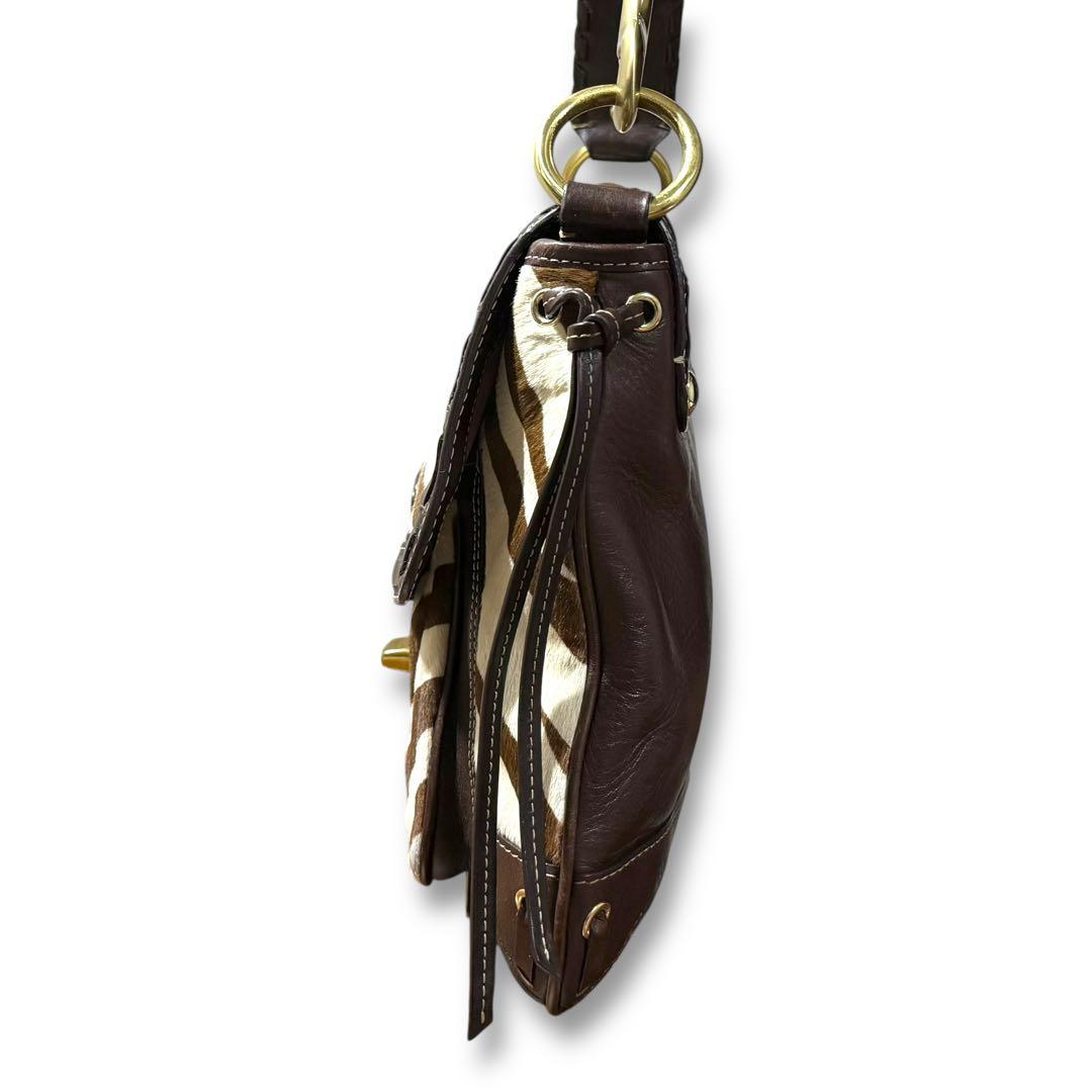 Y2K★コーチ ハラコレザー レガシー ショルダーバッグ ホーボー ターンロック