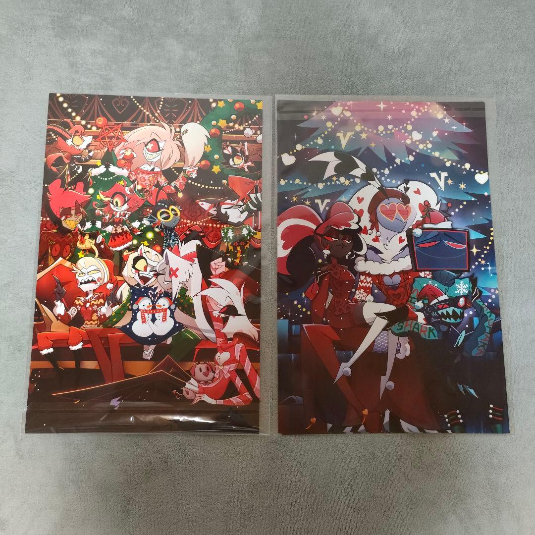 新品未使用 ハズビンホテル 海外公式ショップ クリスマス ポスター 2点セット 新品未使用 ハズビンホテル 海外公式ショップ クリスマス ポスター 2点