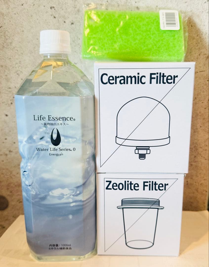 4点フルセット】1000mlライフエッセンス＆セラミック、ゼオライト