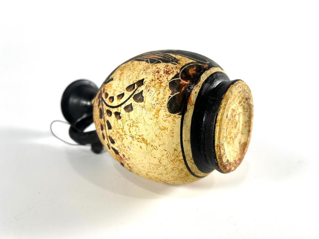 【送料無料・蔵出し】古代ギリシャ　花瓶　黒絵式陶器　ギリシャ陶器