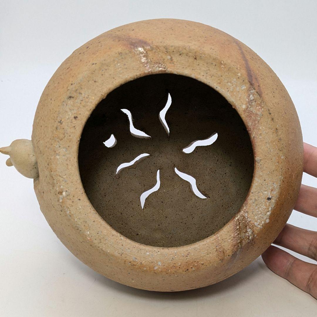 岡山県重要無形文化財 浦上善次 備前焼 壬子伏香炉 共箱 茶道具 香道具