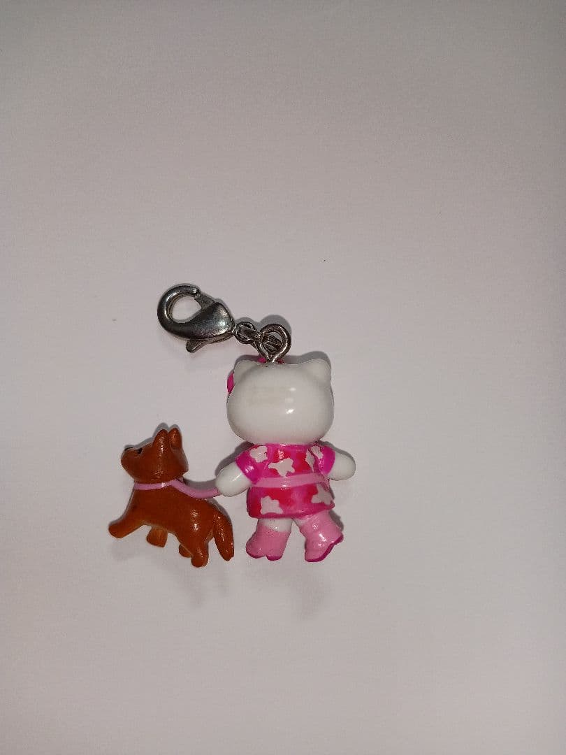 ハッピー　ハローキティ　世界　子犬のお散歩　ファスナーマスコット　6種