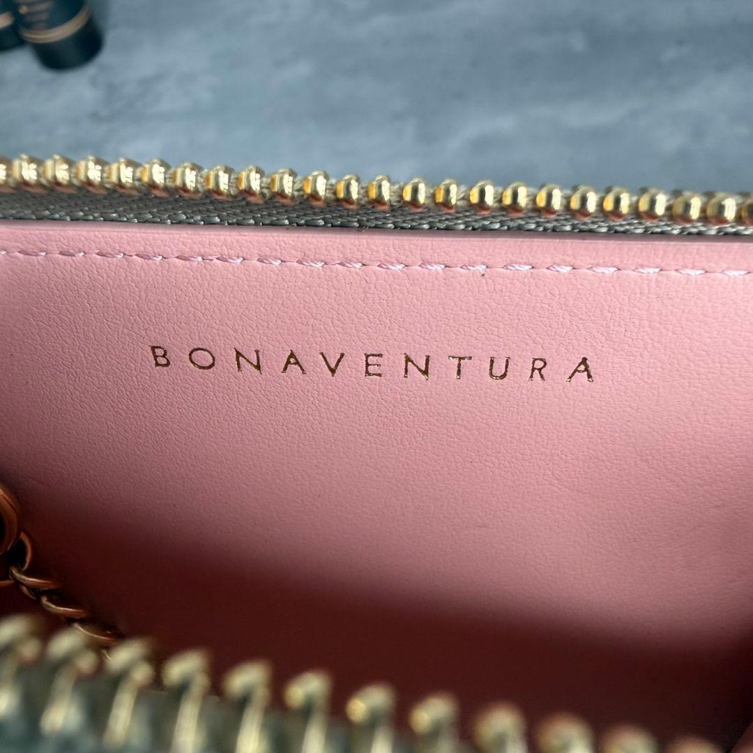 【未使用級】BONAVENTURA ラウンドジップ ケース キーリング付き