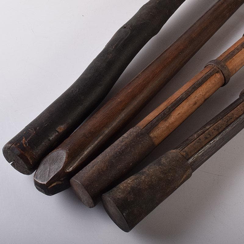 火消道具 古い鳶口 古鉄製 鳶口 火消鉤 4点まとめて V R8466H