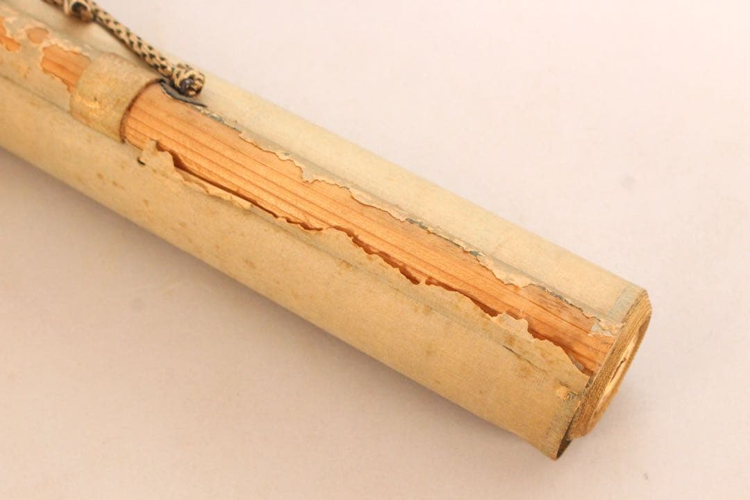 No5501掛軸 在名 探信筆 三幅 水墨 山水画 布袋図 紙本 合箱 送料無料