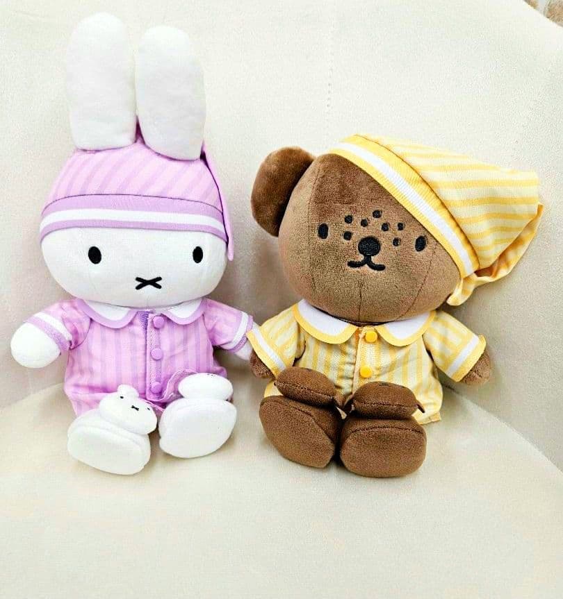ミッフィースタイル　ストライプパジャマ　ミッフィー&バーバラぬいぐるみセット