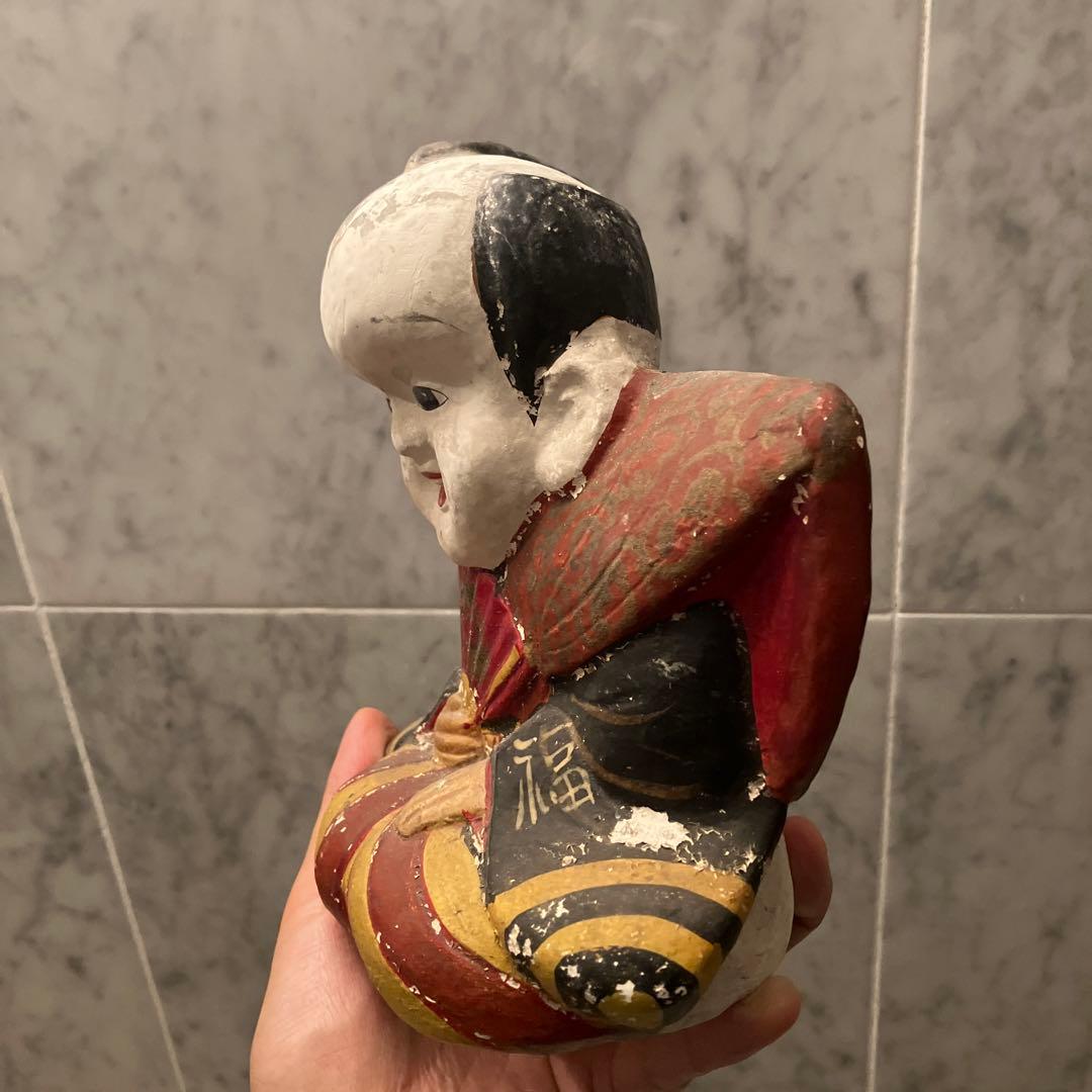 アンティーク約100年前瞳やおでこ、笑顔が美しく着物が素敵な金